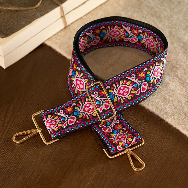 Buddha Stones Bohemian Flower Geometric Stripes Embroidery Adjustable Handbags Crossbody Shoulder Bag Purse Straps Replacement - image 10