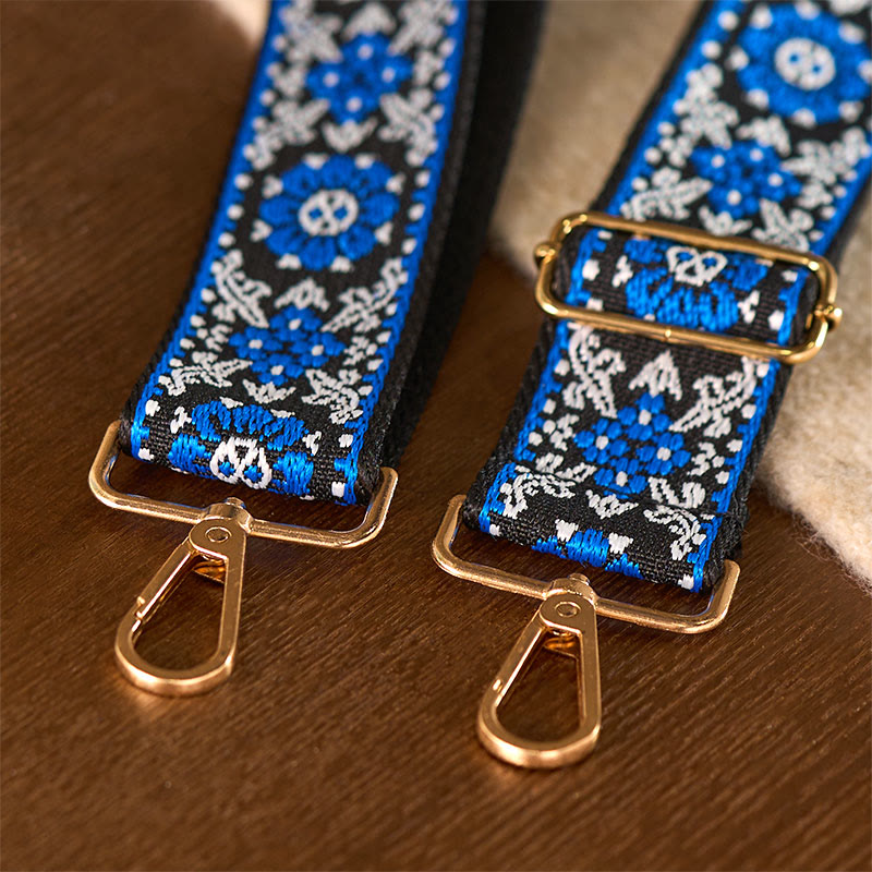 Buddha Stones Bohemian Round Flower Geometric Embroidery Adjustable Handbags Crossbody Shoulder Bag Purse Straps Replacement - image 13