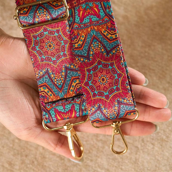 Buddha Stones Bohemian Red Mandara Geometric Adjustable Handbags Crossbody Shoulder Bag Purse Straps Replacement - image 7