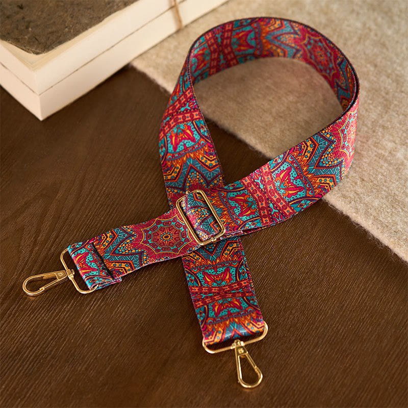 Buddha Stones Bohemian Red Mandara Geometric Adjustable Handbags Crossbody Shoulder Bag Purse Straps Replacement - image 1