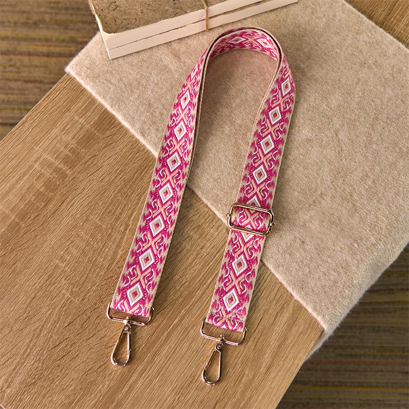 Buddha Stones Boho Rhombus Quadrilateral Stripe Geometric Jacquard Adjustable Handbags Crossbody Shoulder Bag Straps Replacement - image 6