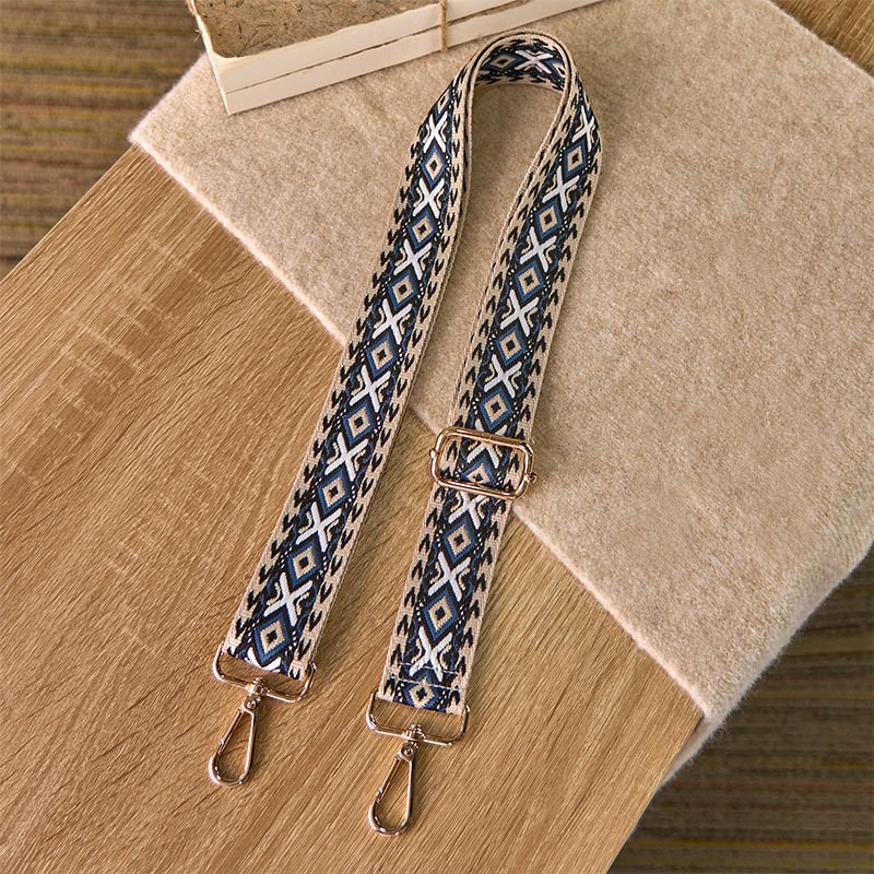 Buddha Stones Boho Rhombus Stripe Geometric Jacquard Adjustable Handbags Crossbody Shoulder Bag Straps Replacement - image 1