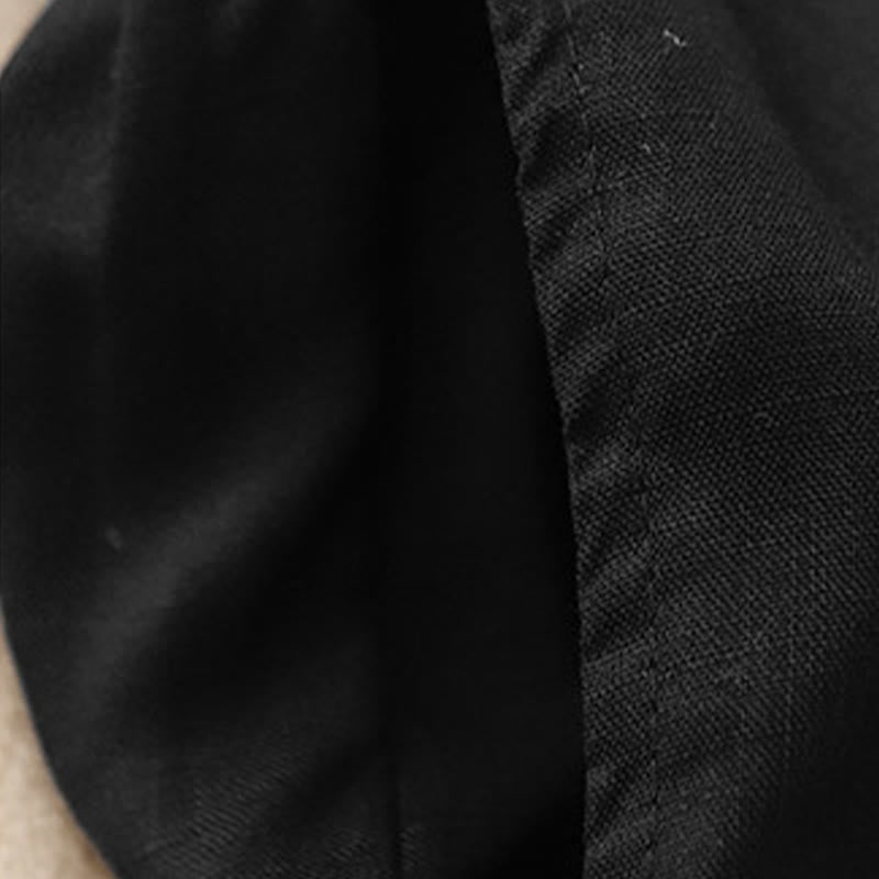 Buddha Stones Summer Elastic Waist Cotton Women's Capri Cropped Harem Pants With Pockets - image 14