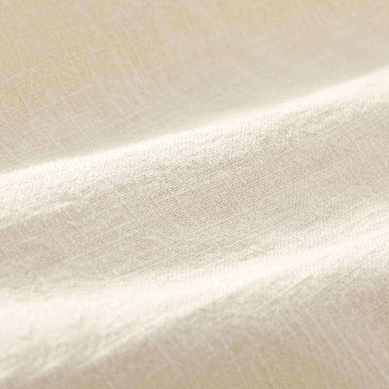 Buddha Stones Summer Ramie Linen Cotton Ankle-Length Elastic Cuffs Tapered Men's Pants With Pockets - image 10