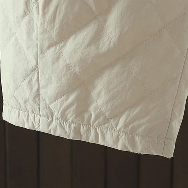 Buddha Stones Rhombus Pattern Cotton Polyester Thick Women's Pants With Pockets - image 9