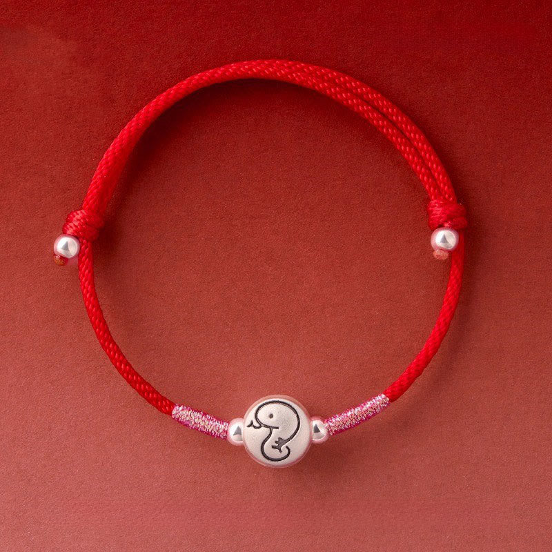 Buddha Stones Year of the Horse 999 Sterling Silver Red String Luck Bracelet - Snake Red String(Wrist Circumference: 14-18 cm) - image 27