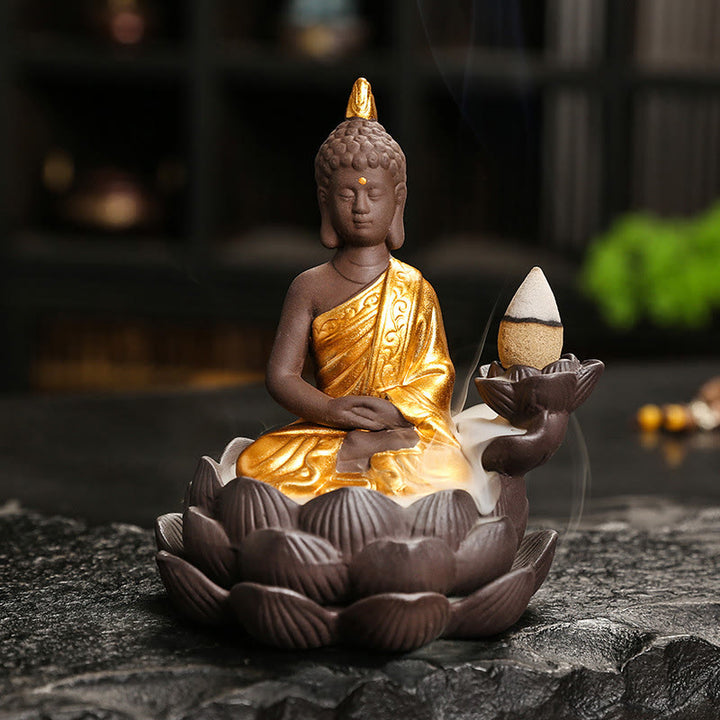 Buddha Stones Buddha Serenity Home Decoration Incense Burner - image 1