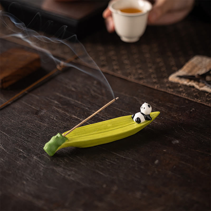 Buddha Stones Panda Home Decoration Incense Burner - image 5