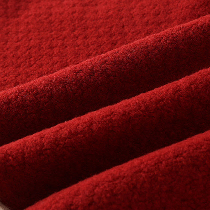 Buddha Stones Fall Winter Red Koi Fish Waves Design Baby Girl Boy Long Sleeve Cloak Jacket - image 10