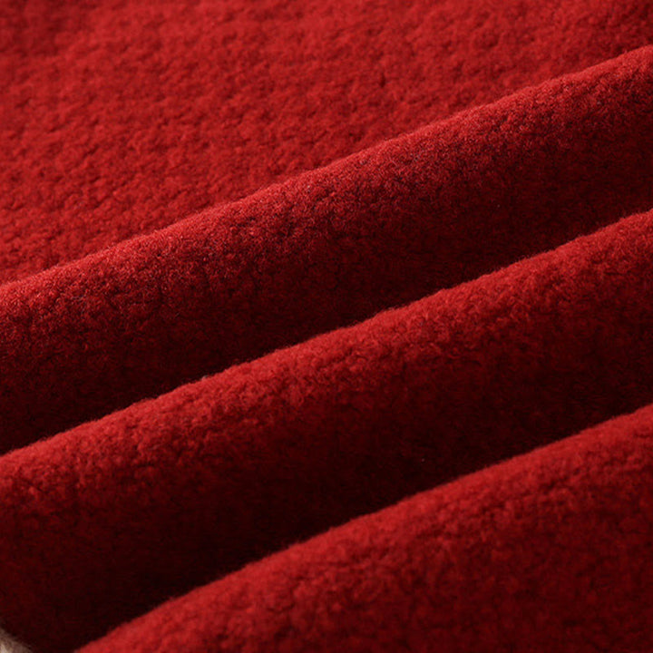 Buddha Stones Fall Winter Red Koi Fish Waves Design Baby Girl Boy Long Sleeve Cloak Jacket - image 10