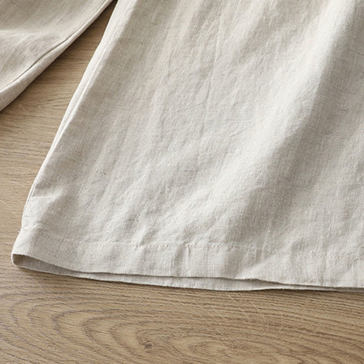 Buddha Stones Women's Fall Commute Solid Color Zipper Design Cotton Wide Leg Pants With Pockets - image 38