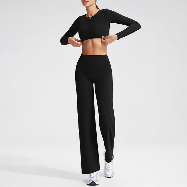 Buddha Stones Long Sleeve Backless Bra Sports Fitness Yoga Women's Tank Top - image 7