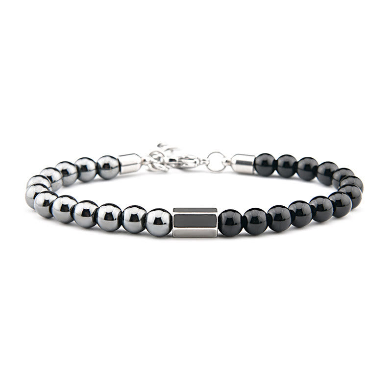 Buddha Stones Tiger Eye Grey Jasper Hematite Protection Bracelet - Hematite(Wrist Circumference:16-19 cm) - image 11