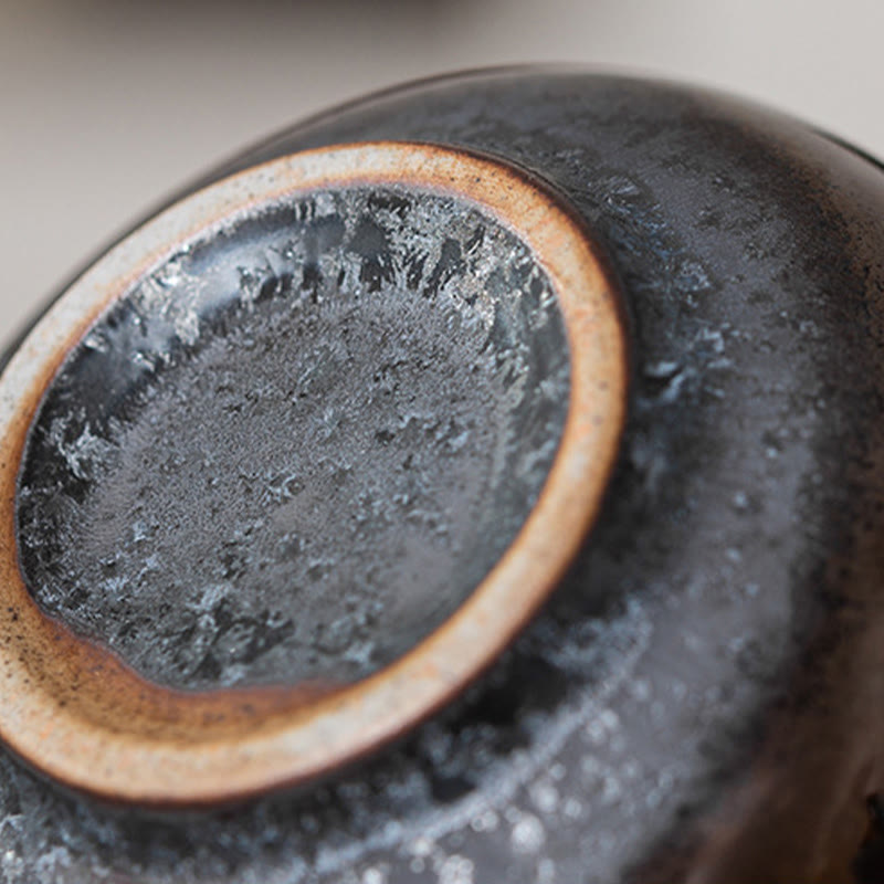 Buddha Stones Hand Painted Fu Character Ceramic Teacup Kung Fu Tea Cup With Gift Box - image 14