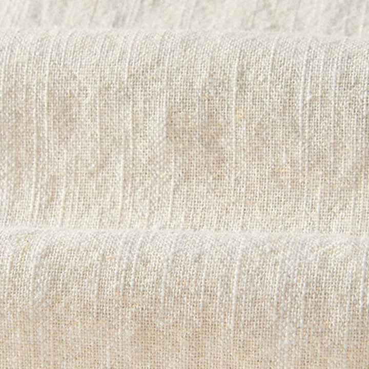 Buddha Stones Fall Solid Drawstring Zipper Men's Linen Wide Leg Pants With Pockets - image 31