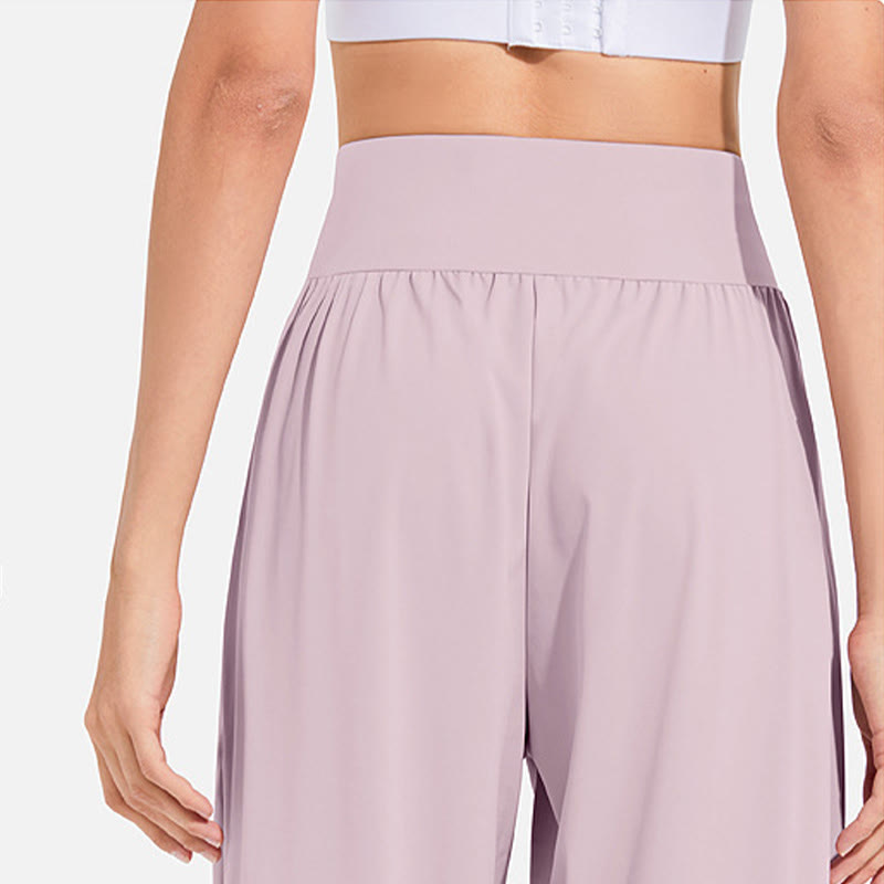 Buddha Stones Plain Drawstring Elastic Waist Design Women's Harem Pants Sports Yoga Sweatpants With Pockets - image 18