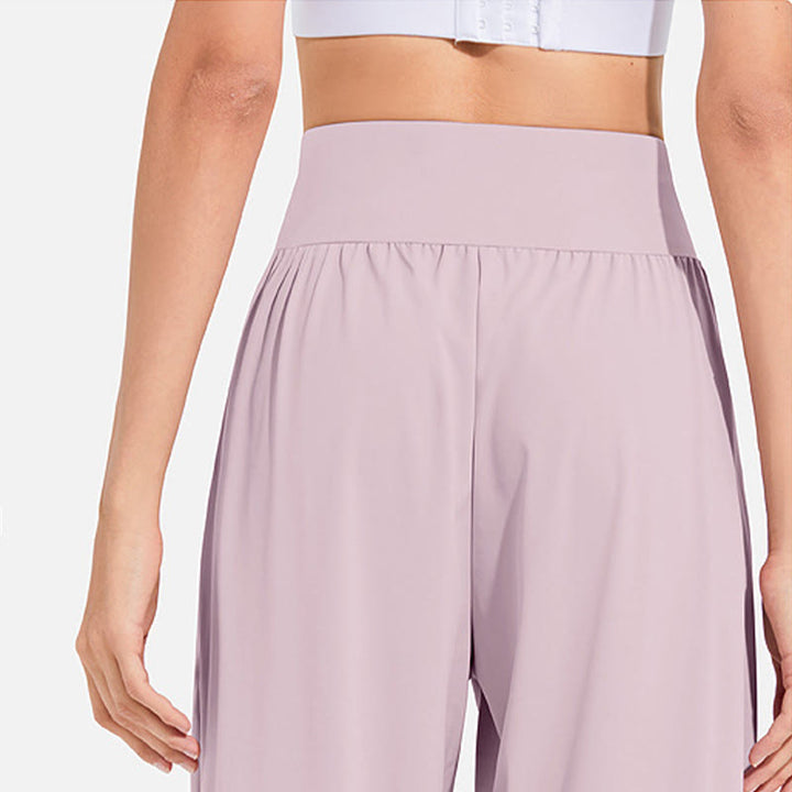 Buddha Stones Plain Drawstring Elastic Waist Design Women's Harem Pants Sports Yoga Sweatpants With Pockets - image 18