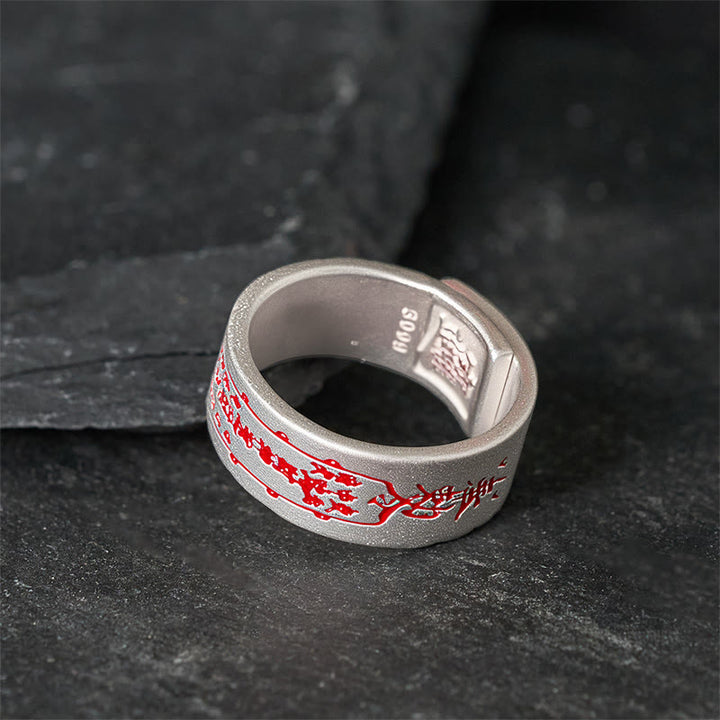 Buddha Stones Copper Word Adjustable Balance Ring - image 3