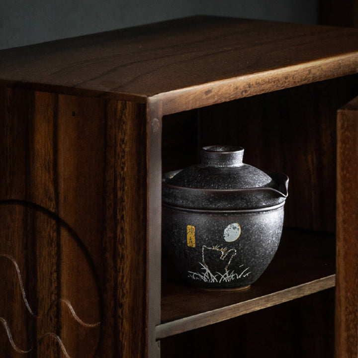 Buddha Stones Cute Cat Teacup Kung Fu Tea Cup  - Good Fortune Set - image 14