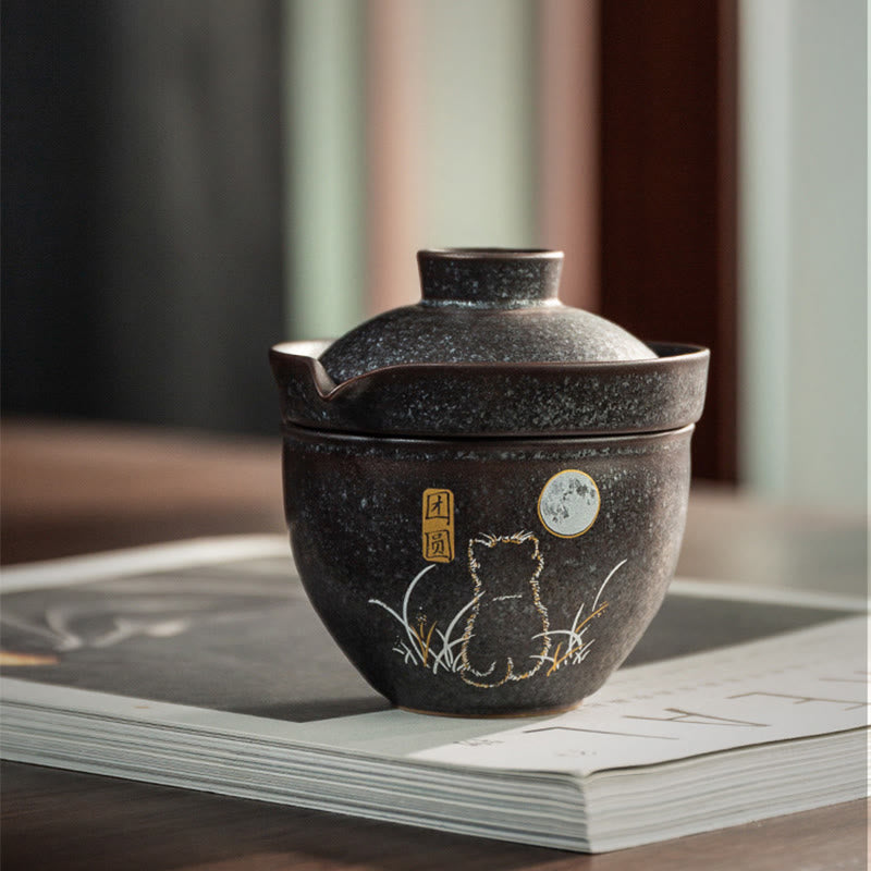 Buddha Stones Cute Cat Teacup Kung Fu Tea Cup  - image 7