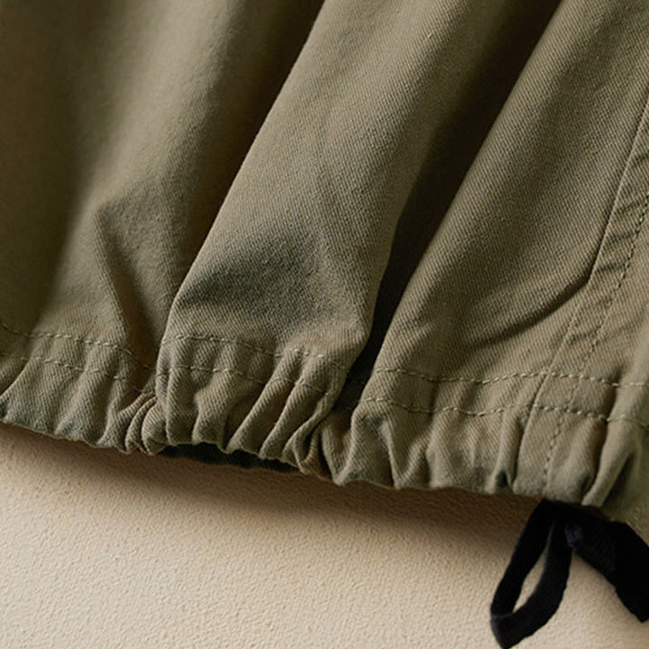 Buddha Stones Fall Drawstring 7-8 Length Cotton Women's Cargo Pants With Pockets - image 7