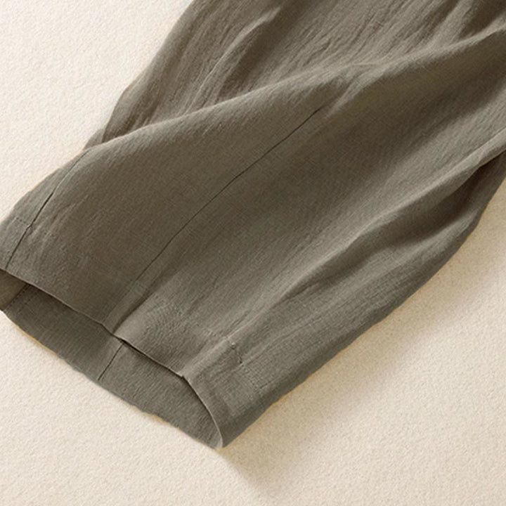 Buddha Stones Summer Button Zipper Ankle-Length Women's Pants With Pockets - image 26