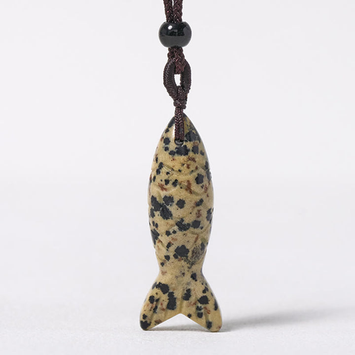 Buddha Stones Carving Koi Fish Pink Crystal Indian Agate Amethyst Warmth Prosperity Necklace Pendant - image 34