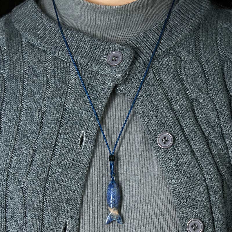 Buddha Stones Carving Koi Fish Pink Crystal Indian Agate Amethyst Warmth Prosperity Necklace Pendant - image 41