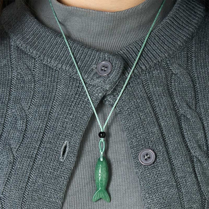 Buddha Stones Carving Koi Fish Pink Crystal Indian Agate Amethyst Warmth Prosperity Necklace Pendant - image 46