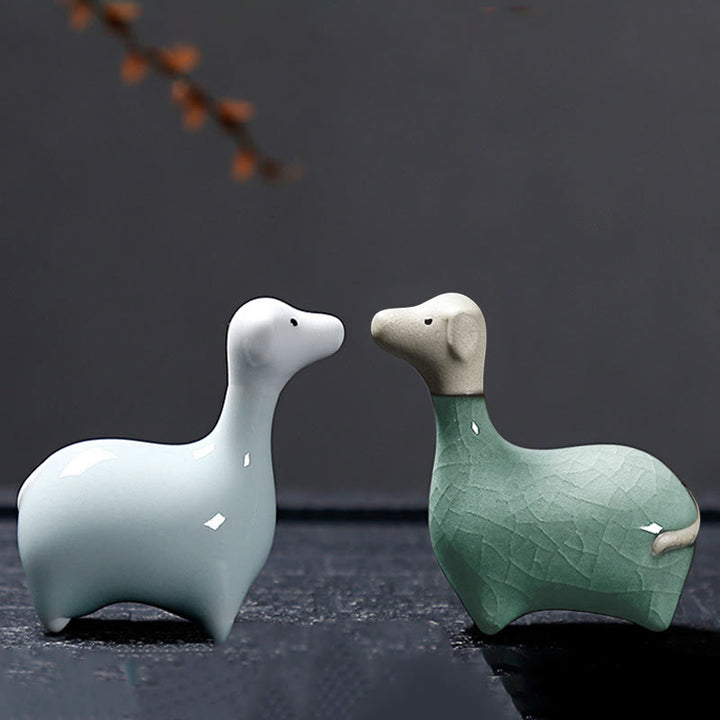 Buddha Stones Chinese Zodiac Ceramic Tea Pet Home Decoration - image 43