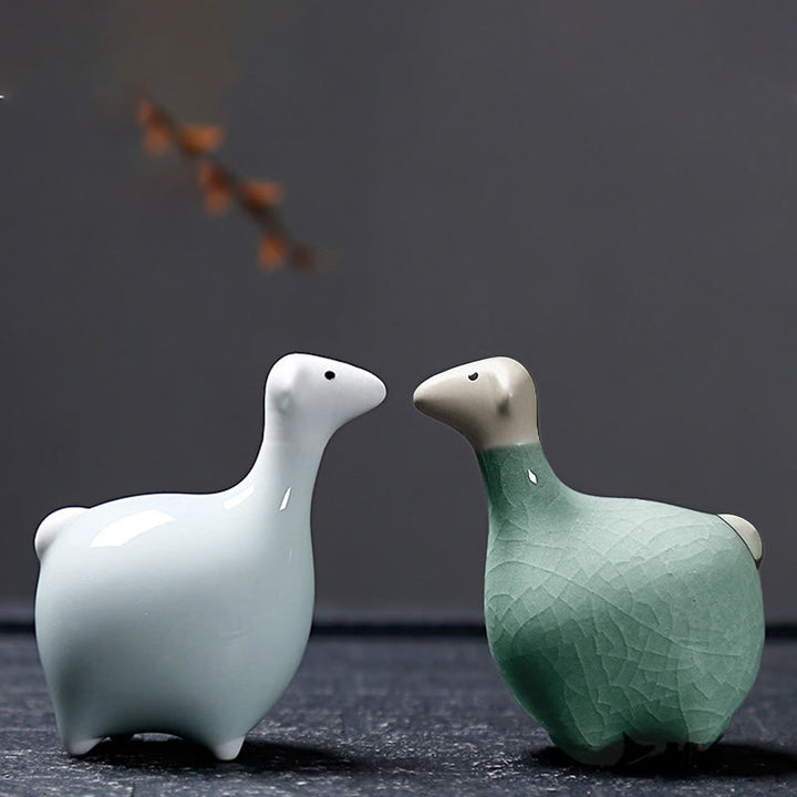 Buddha Stones Chinese Zodiac Ceramic Tea Pet Home Decoration - image 40