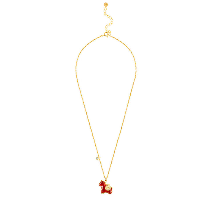 Buddha Stones Year Of The Horse Red Agate Fu Character Confidence Necklace Pendants - image 8