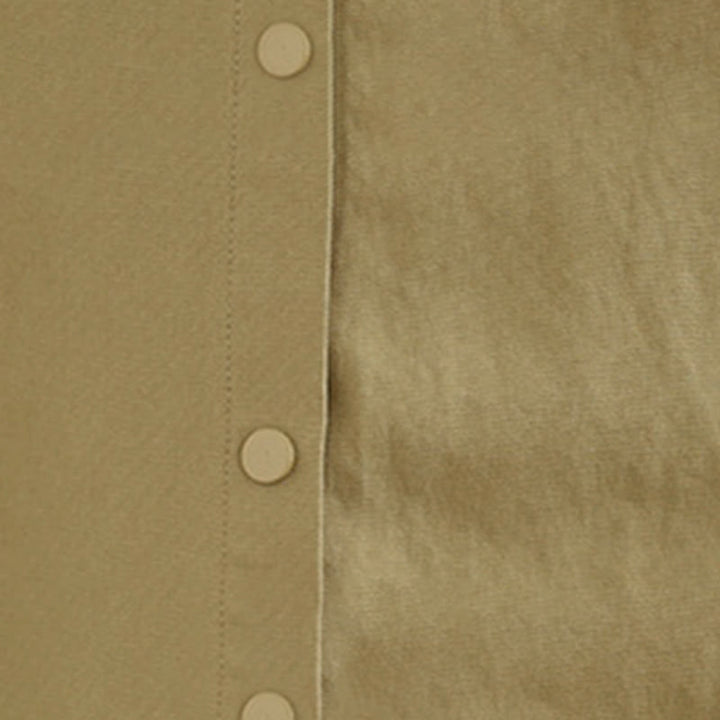 Buddha Stones Fall Pure Color Lapel Button Simple Design Women's Cotton Long Sleeve Jacket - image 19