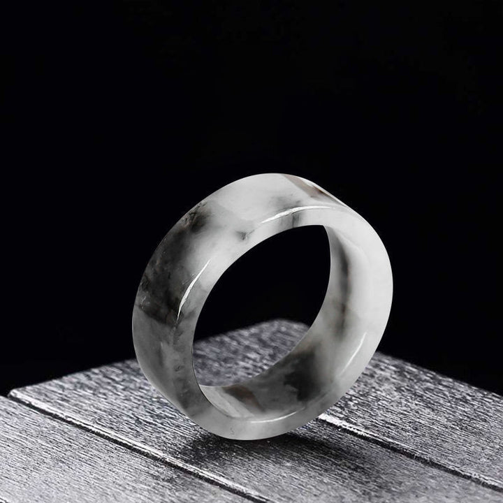 Buddha Stones Jade Prosperity Luck Ring - Jade(23mm) - image 0