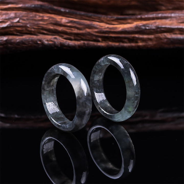 Buddha Stones Jade Prosperity Luck Abundance Ring - image 7