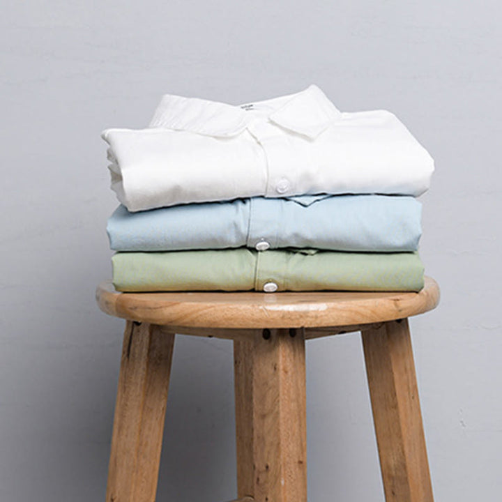 Buddha Stones Summer Buttons Down Two Decorative Pockets Men's Half Sleeve Cotton Shirt - image 16