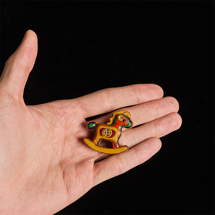 Buddha Stones Year of the Horse Copper Coin Rainbow Eucalyptus Creativity Desk Decoration - image 5