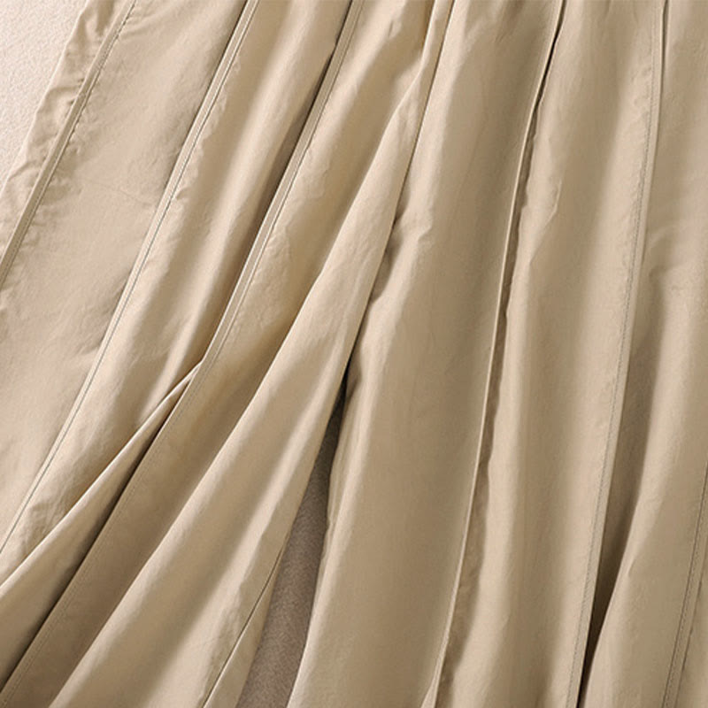 Buddha Stones Summer Simple Pure Color High Waisted Pleated Women's Harem Pants With Pockets - image 16