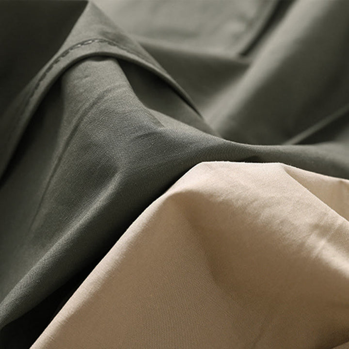 Buddha Stones Summer Simple Pure Color High Waisted Pleated Women's Harem Pants With Pockets - image 23