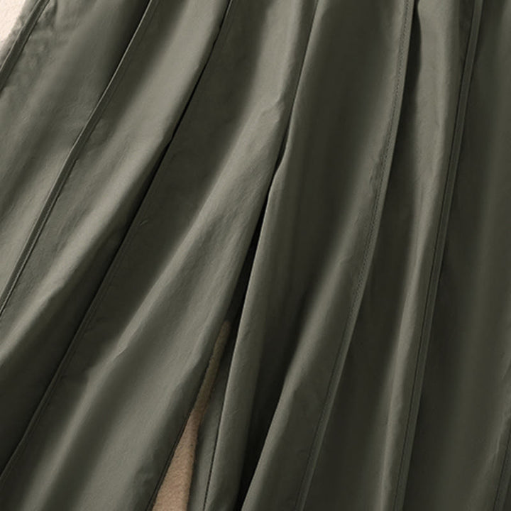 Buddha Stones Summer Simple Pure Color High Waisted Pleated Women's Harem Pants With Pockets - image 7