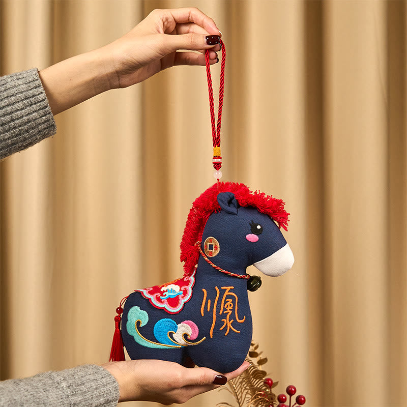 Buddha Stones Year of the Horse Copper Red String Fu Character Home Decoration - image 23