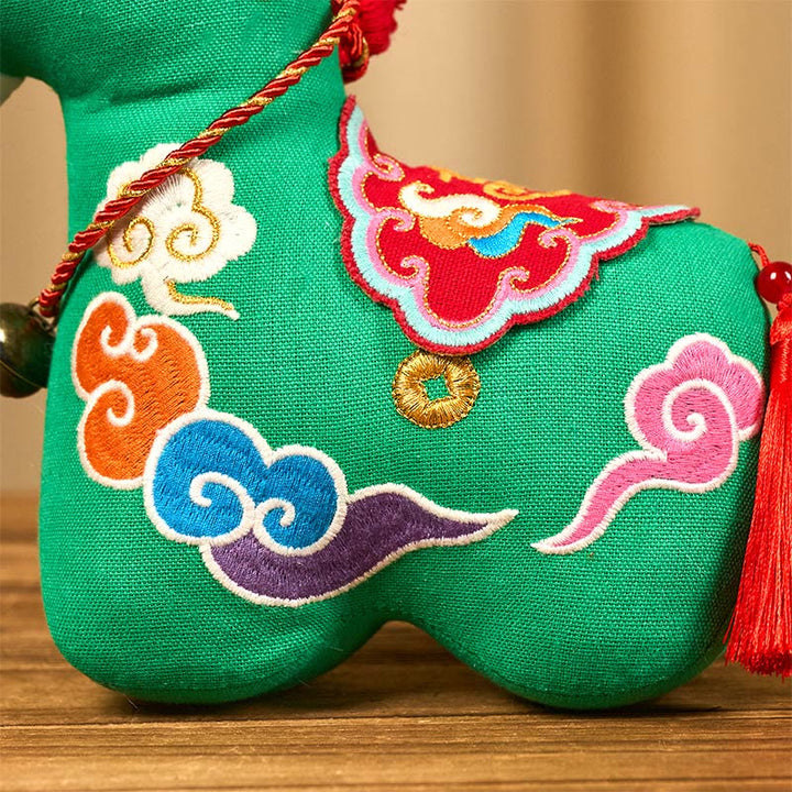 Buddha Stones Year of the Horse Copper Red String Fu Character Home Decoration - image 32