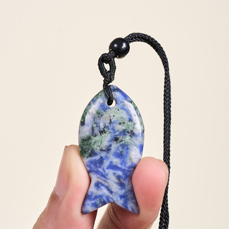 Buddha Stones Koi Fish Pink Crystal Indian Agate Amethyst Topaz Red Jasper Success Warmth Necklace Pendant - image 40