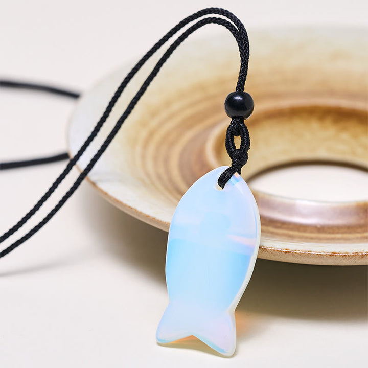 Buddha Stones Koi Fish Pink Crystal Indian Agate Amethyst Topaz Red Jasper Success Warmth Necklace Pendant - image 57