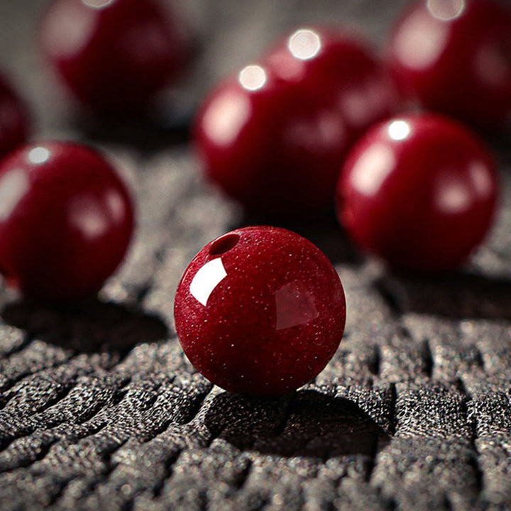 Buddha Stones Year Of The Horse Cinnabar Blessing Bracelet - image 12