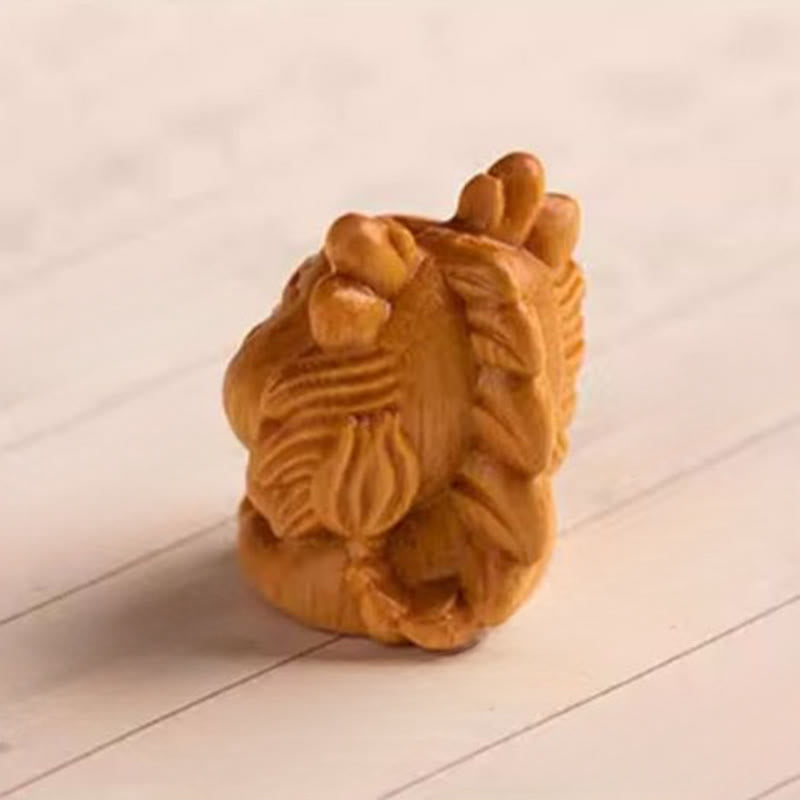 Buddha Stones Year Of The Horse Red Sandalwood Star Moon Bodhi Seed Blessing Key Chain - image 26