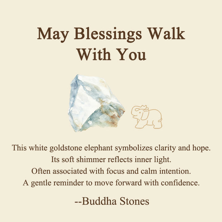 Buddha Stones ''May Blessings Walk With You'' Natural Small Elephant Amazonite Amethyst Jade Black Obsidian Stone Decoration Includes Gift Message Card - image 76