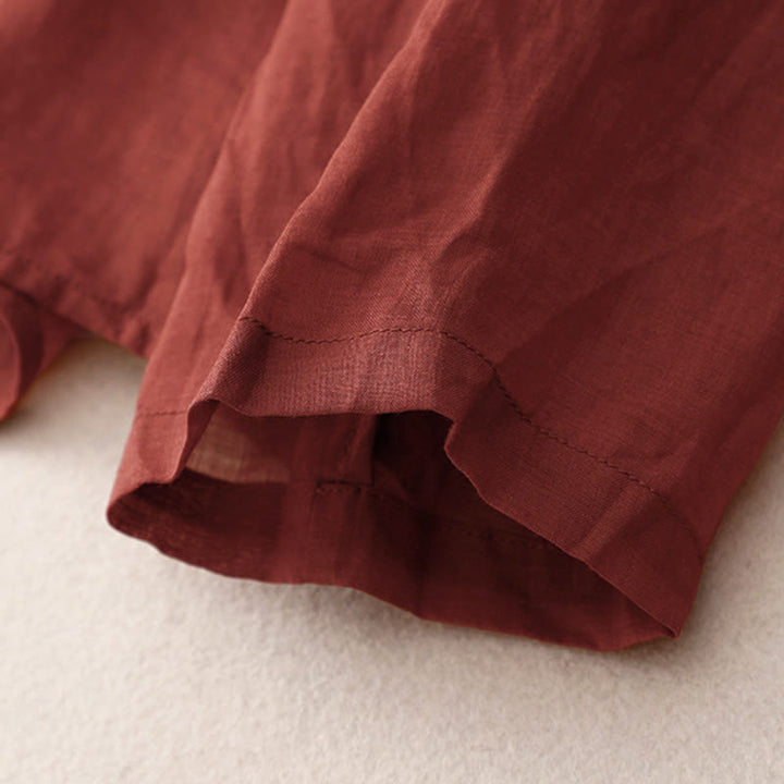 Buddha Stones Summer Plain Long Sleeve Lace-up Open Front Women's Kimono - image 4