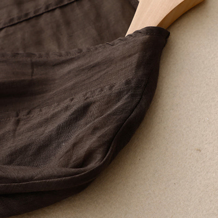 Buddha Stones Summer Plain Long Sleeve Lace-up Open Front Women's Kimono - image 14