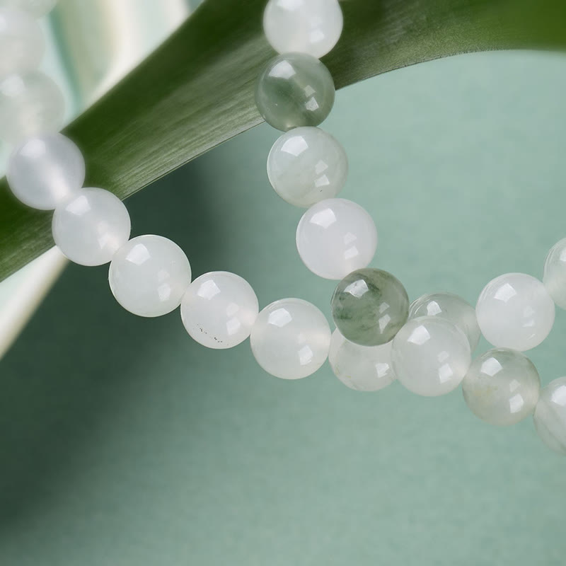 Buddha Stones Jade Peace Buckle Luck Abundance Double Wrap Bracelet - image 8